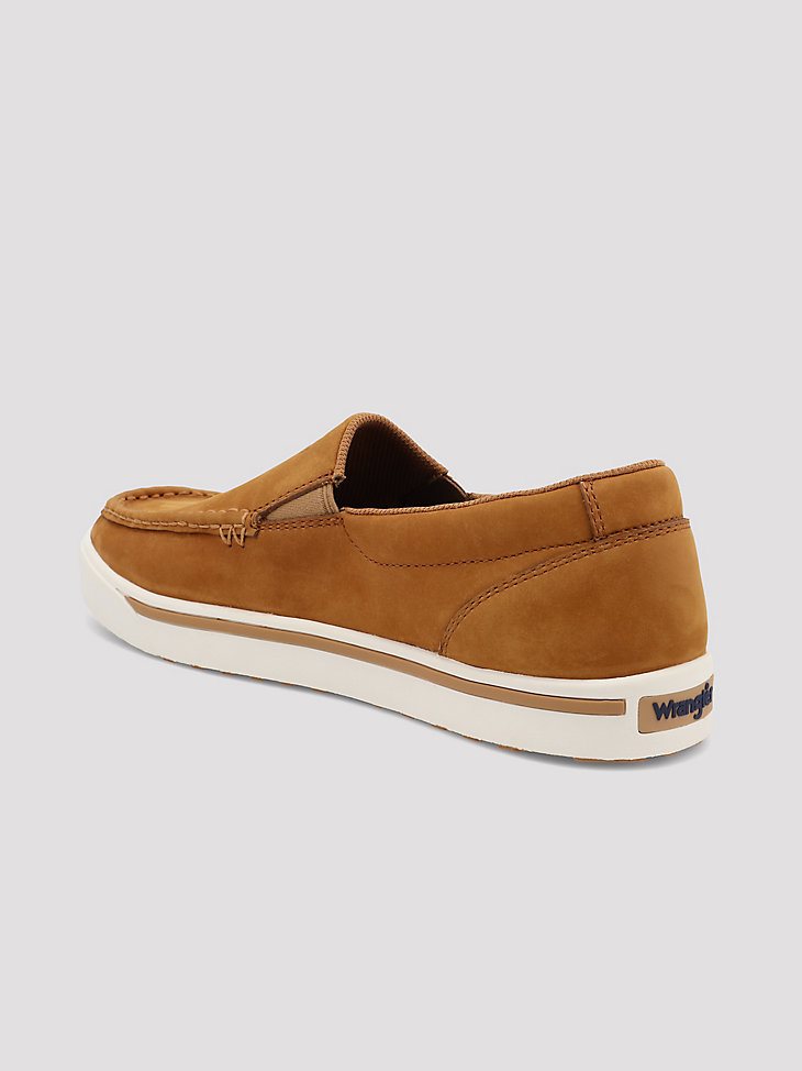 Men's Leather Slip On Shoe in Cognac
