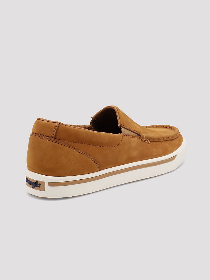 Men's Leather Slip On Shoe in Cognac
