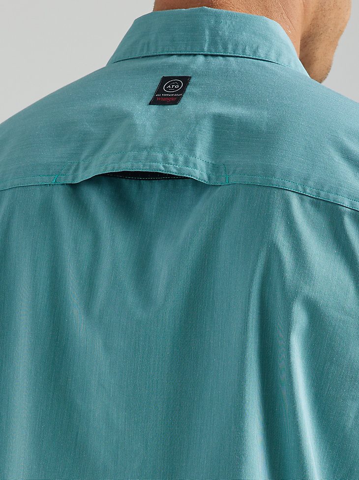 ATG By Wrangler Men's Asymmetrical Zip Pocket Shirt in Tidewater