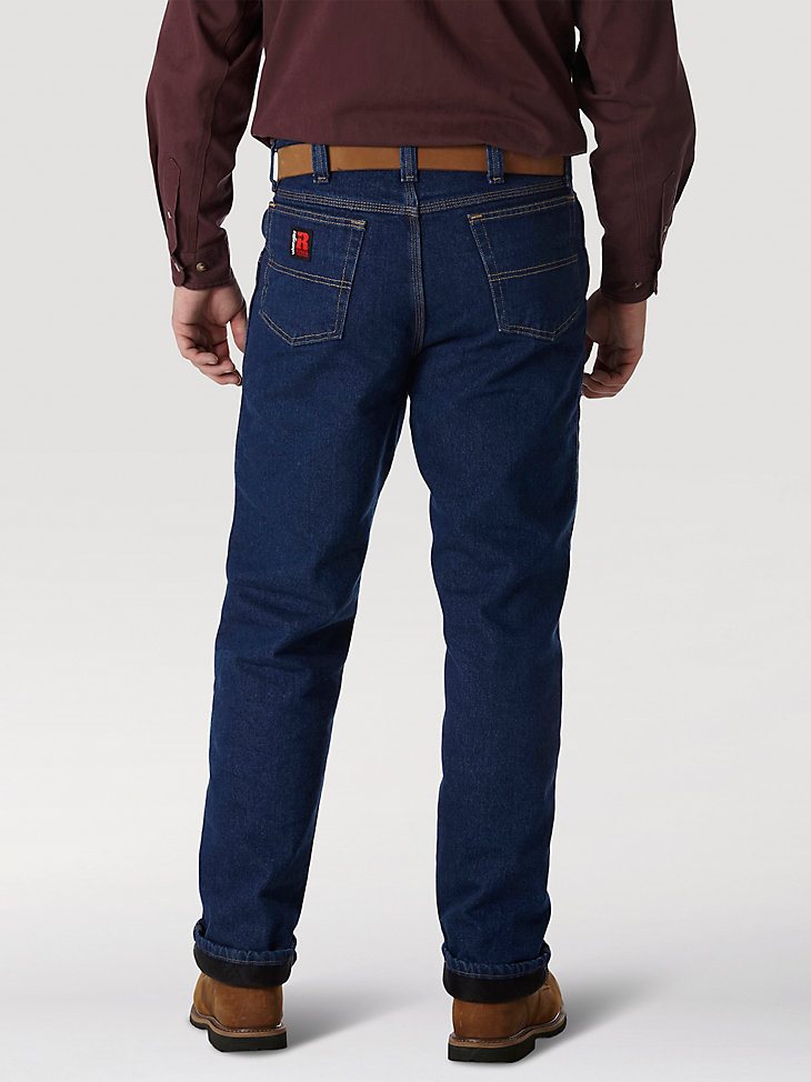 Wrangler RIGGS Workwear Quilted Lined Five Pocket Jean in Antique Indigo