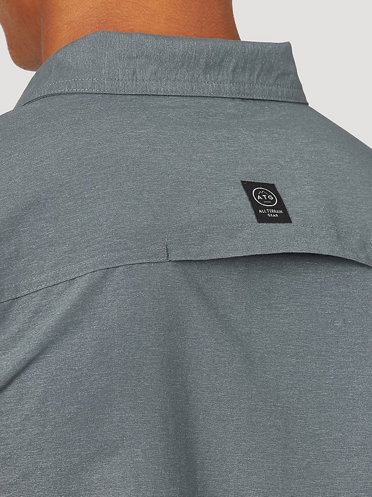 ATG by Wrangler Men's Mix Material Shirt in Turbulence