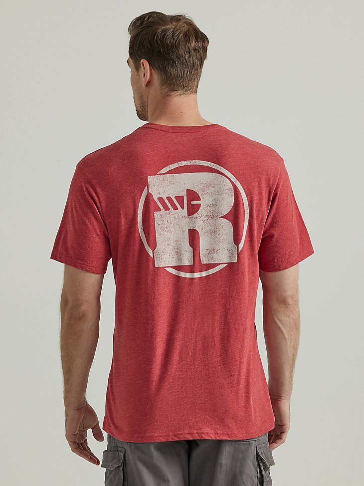 Wrangler RIGGS Workwear Relaxed Back Graphic T-Shirt in Brick Red