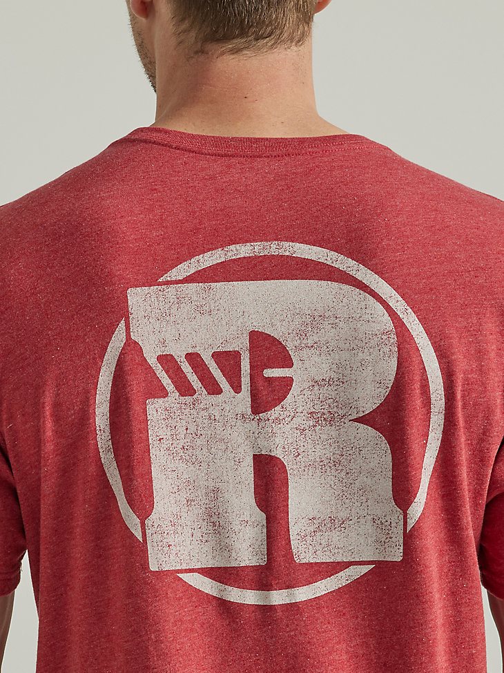 Wrangler RIGGS Workwear Relaxed Back Graphic T-Shirt in Brick Red