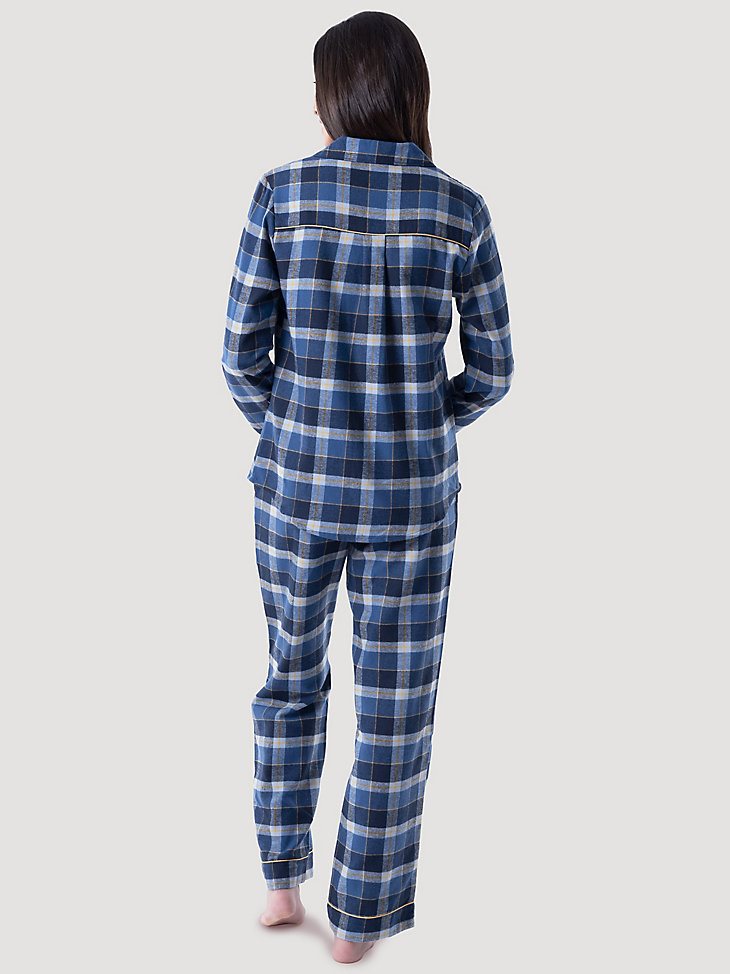 Women's Merry Plaid Sleep Set in Blue