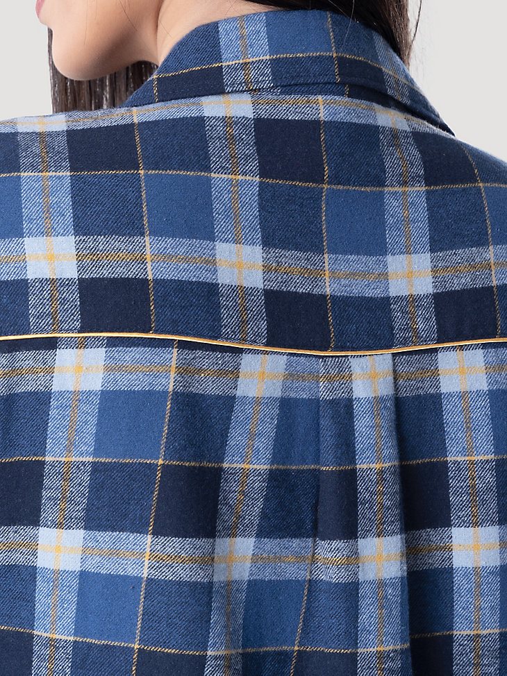 Women's Merry Plaid Sleep Set in Blue