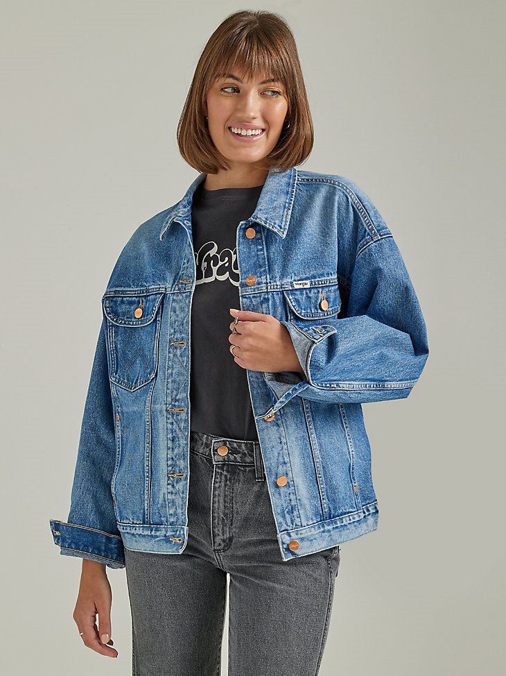 Women's Heritage Jumbo Trucker Jacket in Sukie