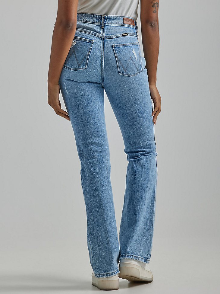 Women's Bold Boot Destructed Jean in Medium