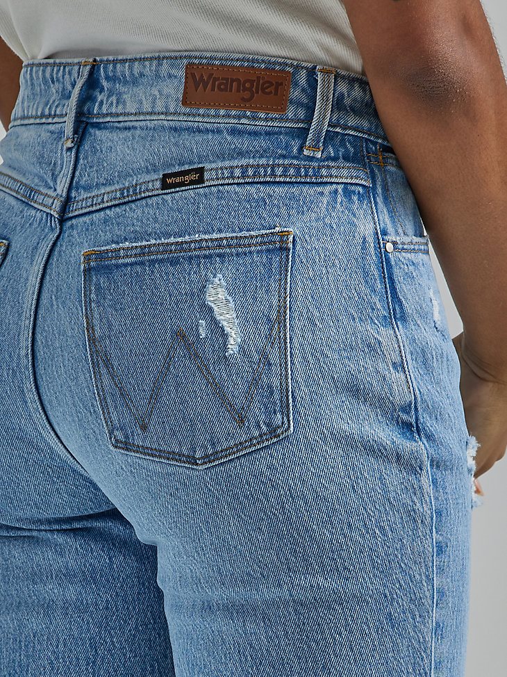 Women's Bold Boot Destructed Jean in Medium