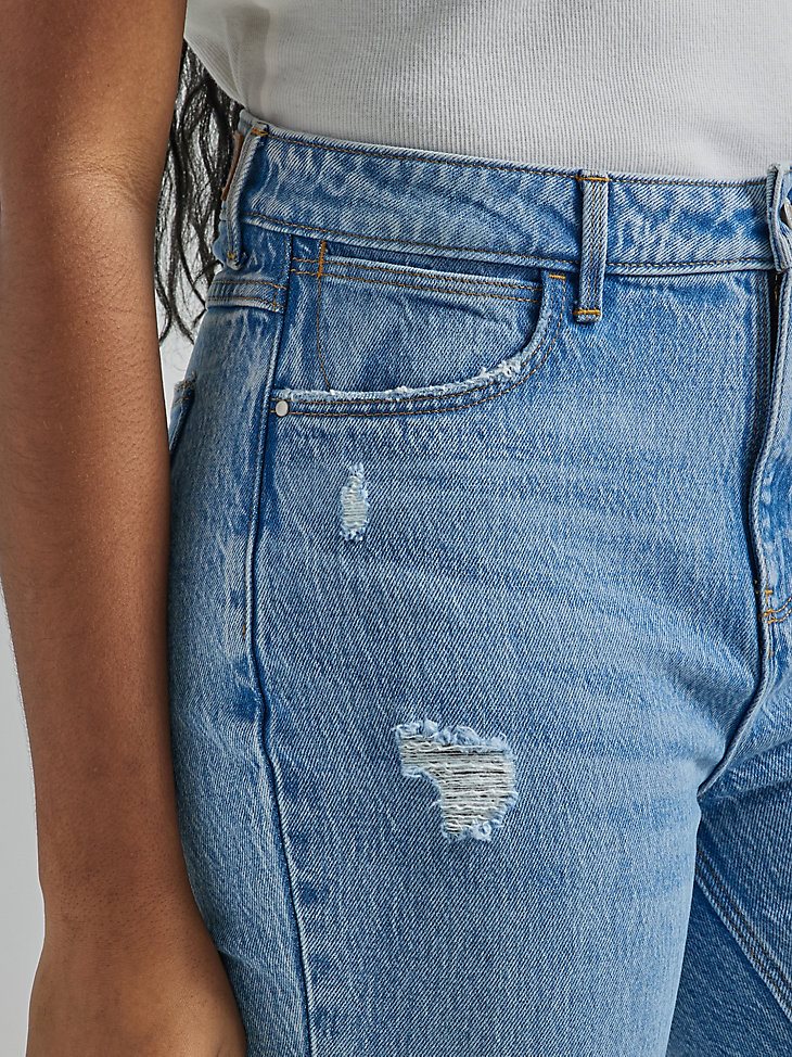 Women's Bold Boot Destructed Jean in Medium