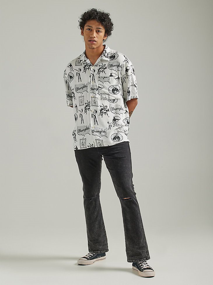 Men's Destructed Bootcut Jean in Hard Days Nights