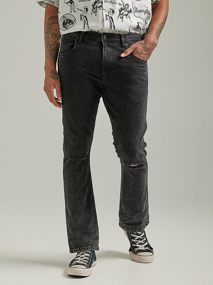 Men's Destructed Bootcut Jean in Hard Days Nights
