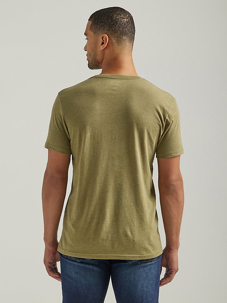 Men's George Strait Damn Strait Graphic T-Shirt in Olive Heather