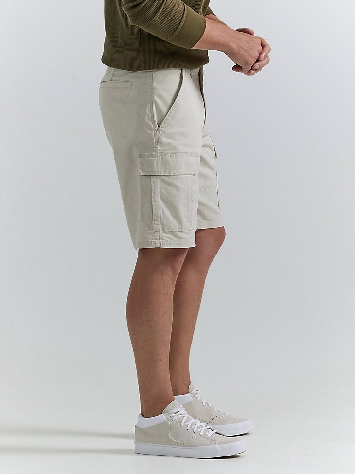 Men's Wrangler Authentics Stretch Cargo Short in Dark Putty