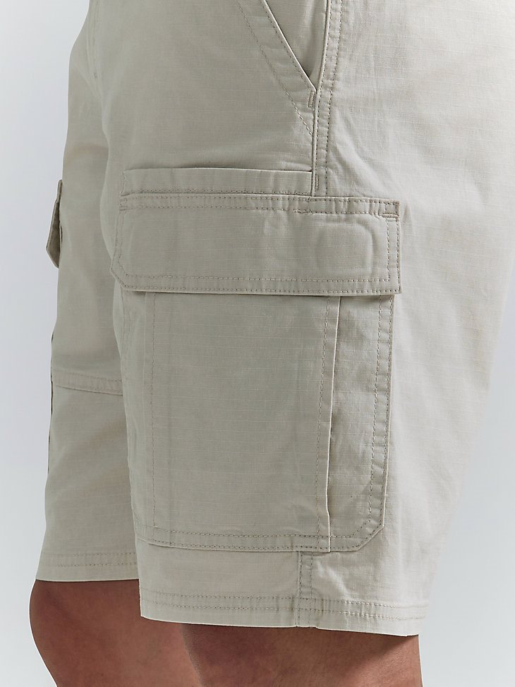 Men's Wrangler Authentics Stretch Cargo Short in Dark Putty