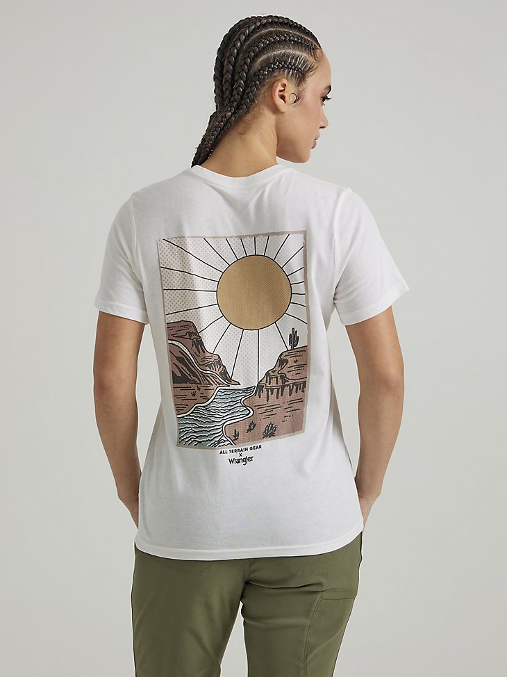 ATG By Wrangler Women's Graphic Tee in Marshmallow