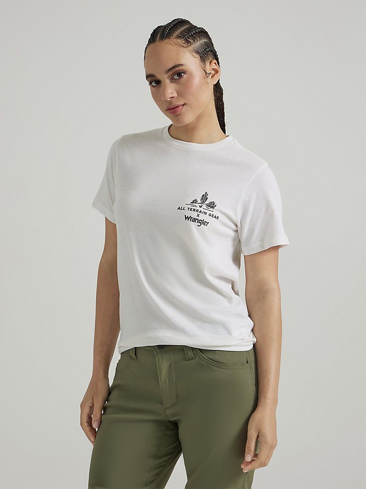 ATG By Wrangler Women's Graphic Tee in Marshmallow