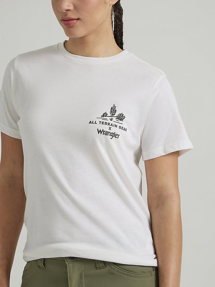 ATG By Wrangler Women's Graphic Tee in Marshmallow