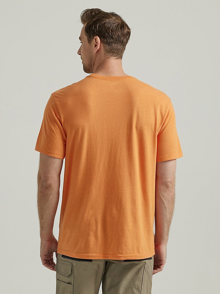 Wrangler RIGGS Workwear Relaxed Front Graphic T-Shirt in Harvest Pumpkin