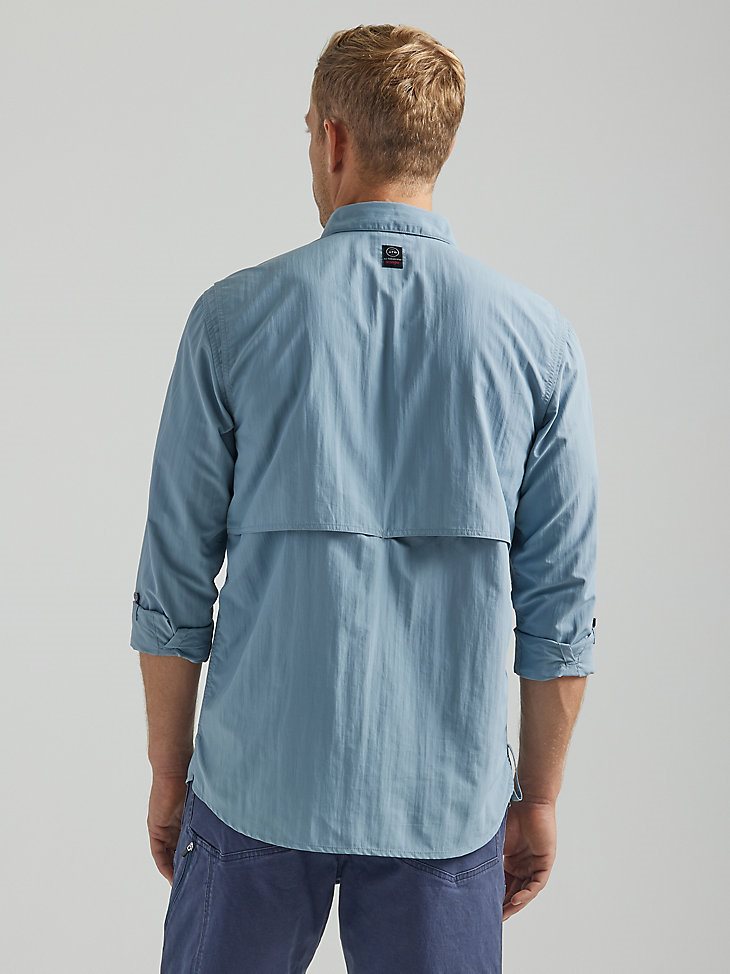 ATG By Wrangler Men's Angler Long Sleeve Shirt in Tradewinds