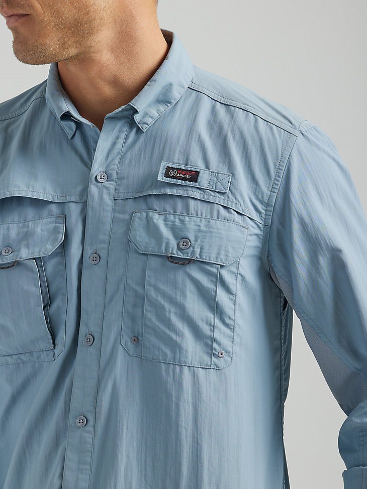 ATG By Wrangler Men's Angler Long Sleeve Shirt in Tradewinds