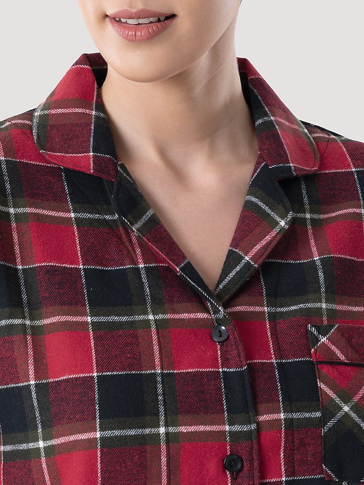 Women's Merry Plaid Sleep Set in Red