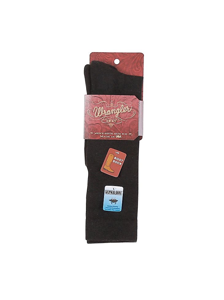 Men's Classic Boot Sock in Black