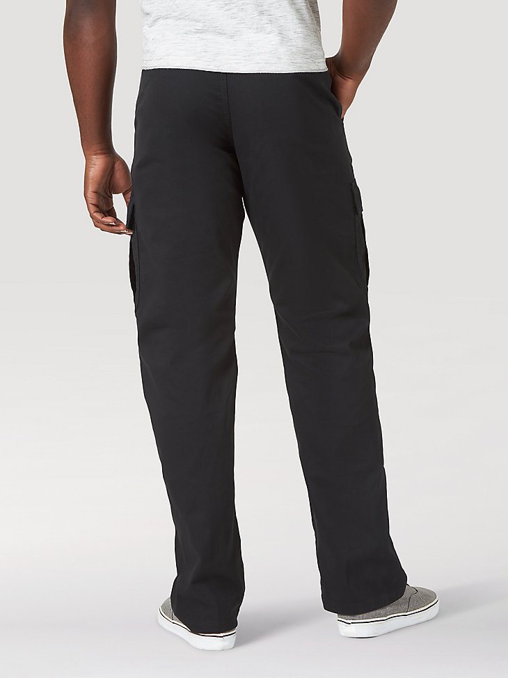 Wrangler Men's Five Star Premium Relaxed Fit Flex Cargo Pant in Black