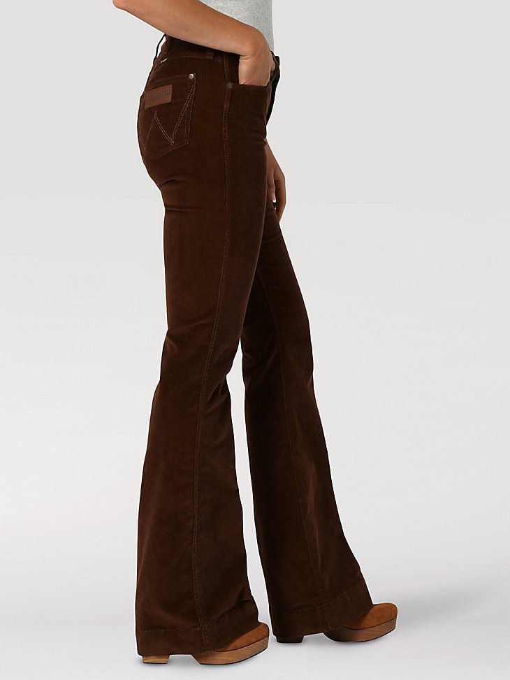 Women's Wrangler Retro High Rise Corduroy Trouser Jean in Brooke