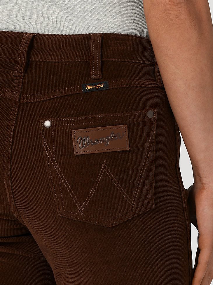 Women's Wrangler Retro High Rise Corduroy Trouser Jean in Brooke