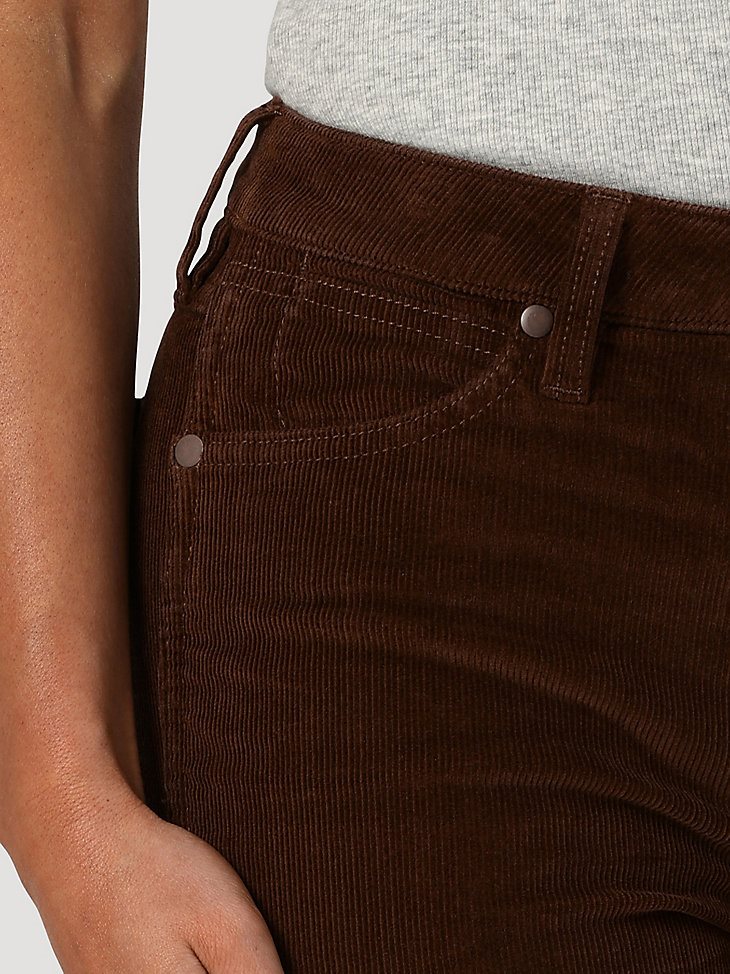 Women's Wrangler Retro High Rise Corduroy Trouser Jean in Brooke