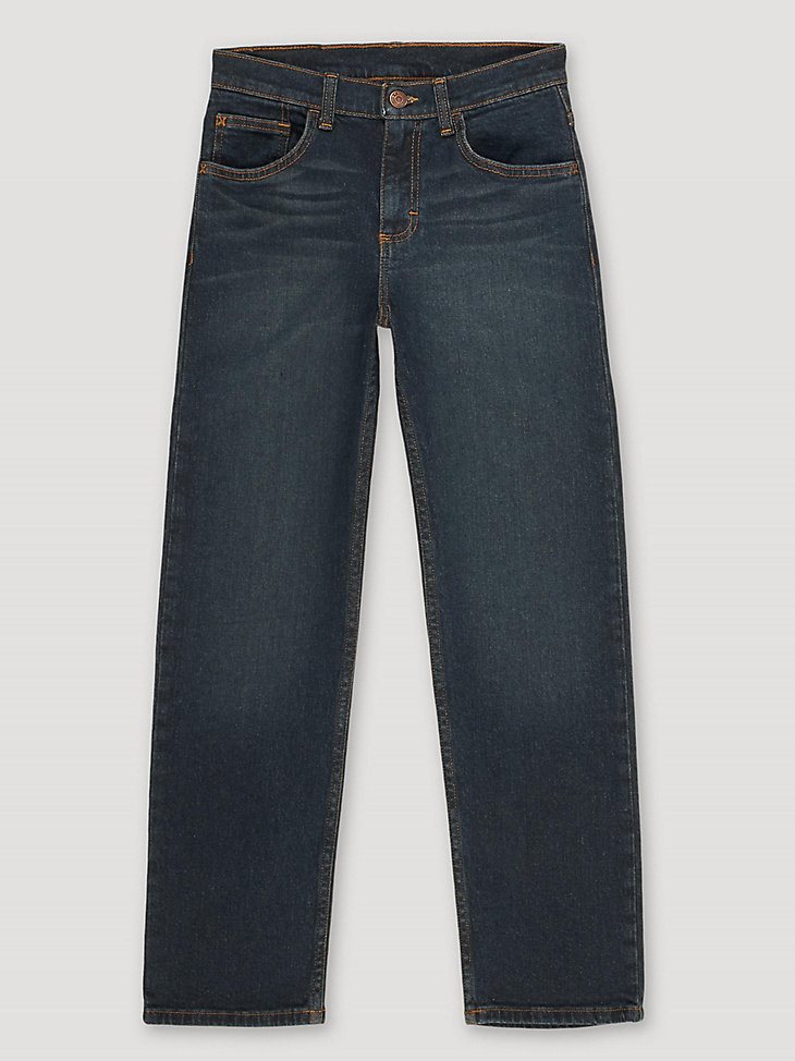 Boy's Wrangler Five Star Flex Straight Leg Jean (Husky) in Dark Night