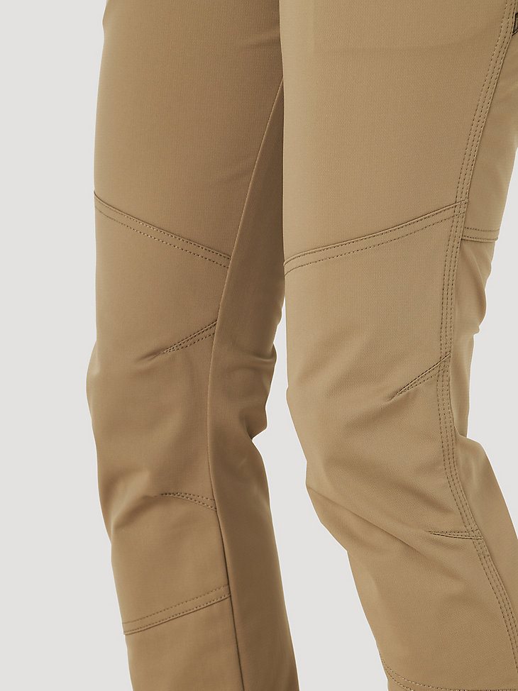 Women's Wrangler RIGGS Workwear Techno Knit Utility Work Pant in Dark Khaki