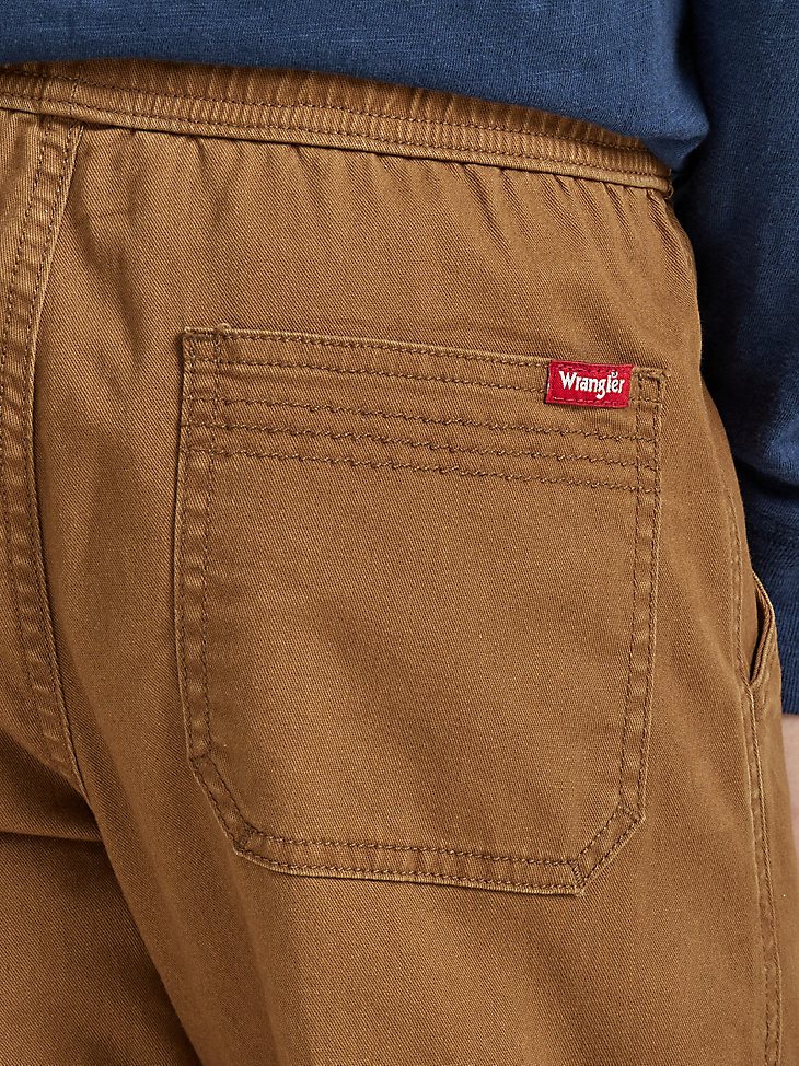 Boy's Loose Fit Cargo Jogger (Husky) in Dachshund Brown