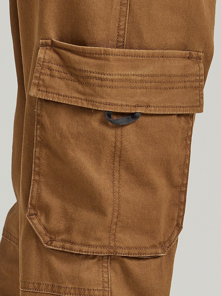 Boy's Loose Fit Cargo Jogger (Husky) in Dachshund Brown