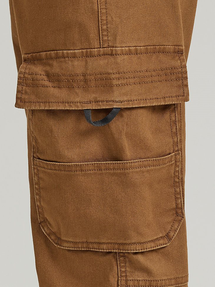 Boy's Loose Fit Cargo Jogger (Husky) in Dachshund Brown