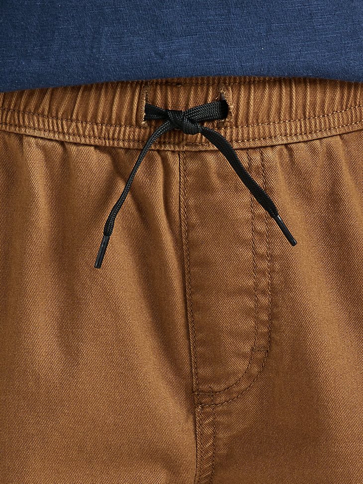 Boy's Loose Fit Cargo Jogger (Husky) in Dachshund Brown