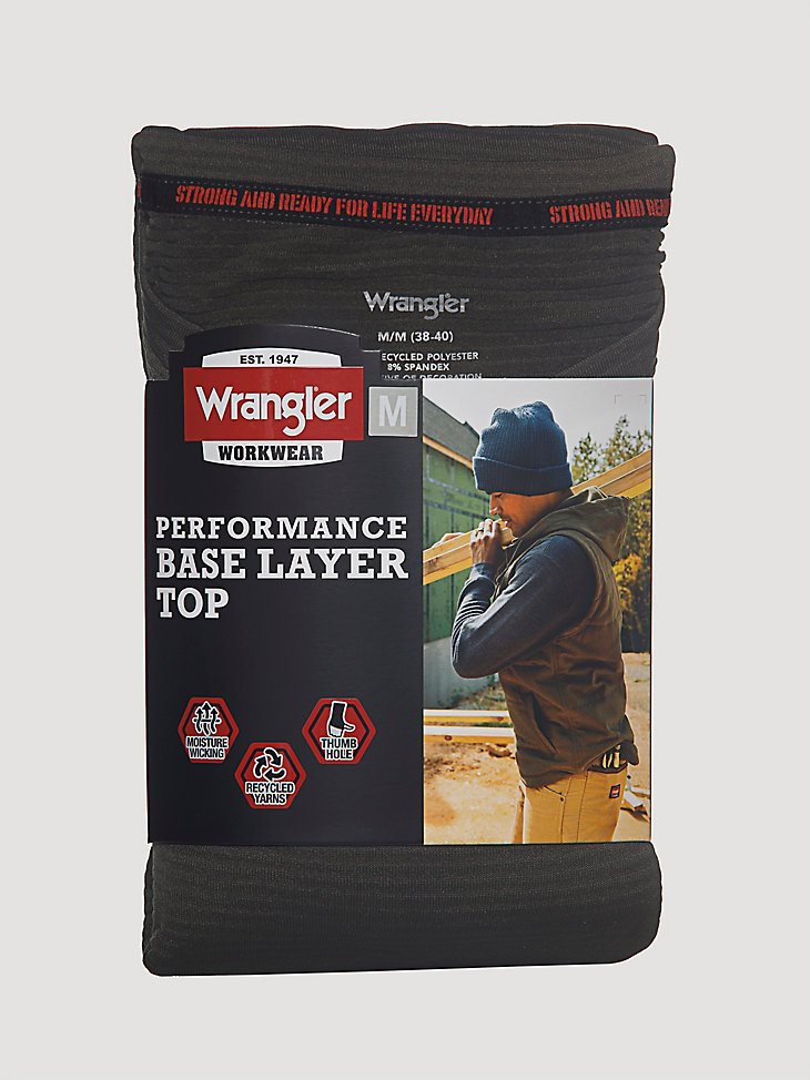 Men's Base Layer Performance Top in Dark Army Green