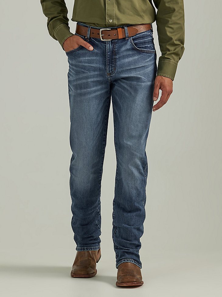 Men's Wrangler Retro Slim Fit Straight Leg Jean in Benette