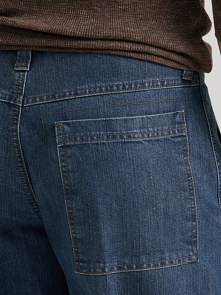 Wrangler Denim Loose Fit Cargo Jean in Medium Stonewash Denim