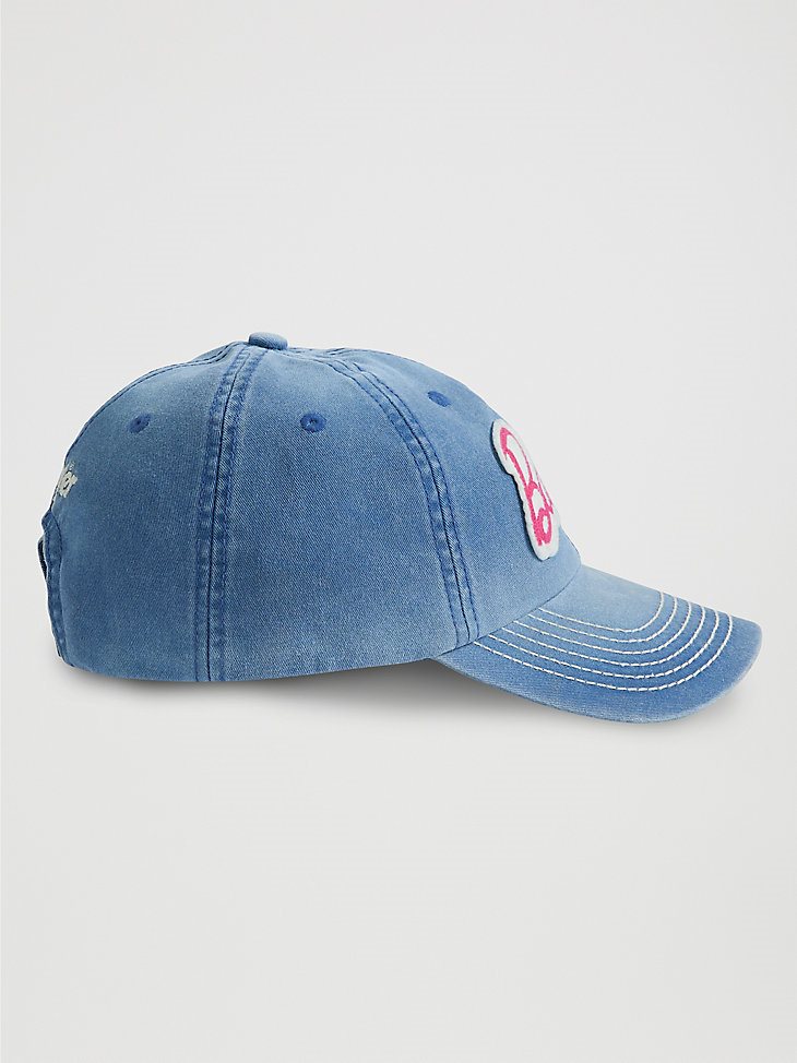 Wrangler x Barbie Denim Baseball Cap in Dark Denim