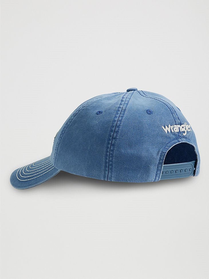 Wrangler x Barbie Denim Baseball Cap in Dark Denim