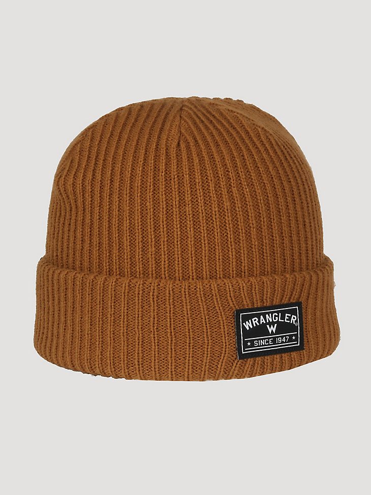 Wrangler Logo Beanie in Rust