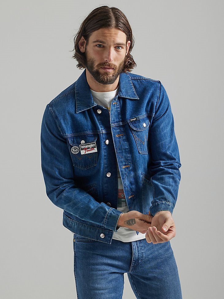 Wrangler x Fender ICONS Rockstar Souvenir Jacket in Electric Blue