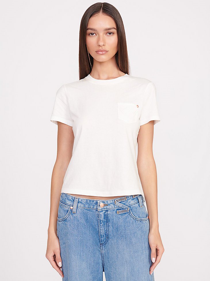 Wrangler + STAUD Tee in White