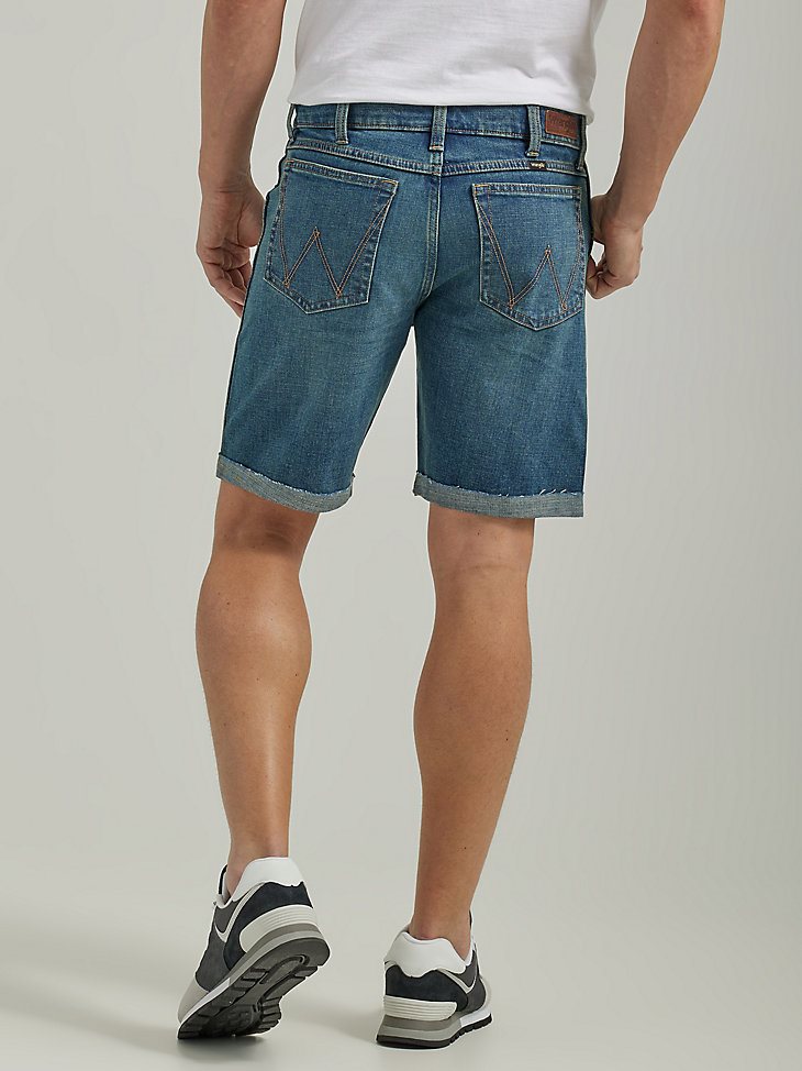 Men's Roll Cuff Denim Short in Medium Tint