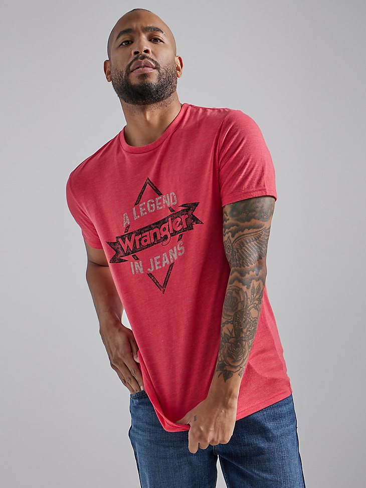 Men's Legend Graphic T-Shirt in Red Heather