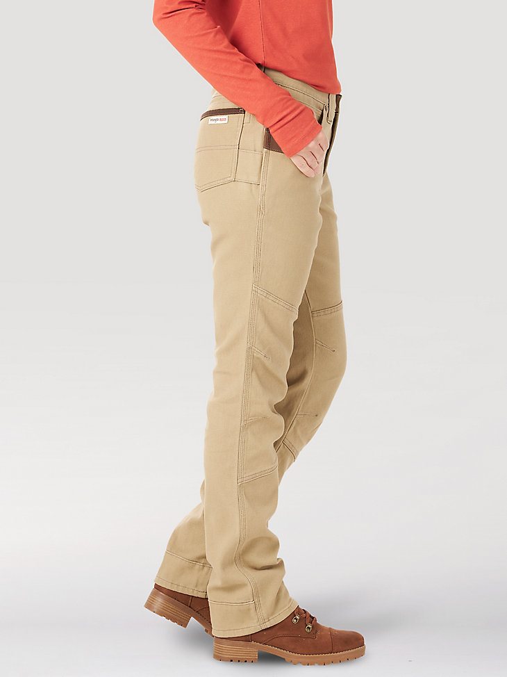 Women's Wrangler RIGGS Workwear Straight Fit Utility Work Pant in Golden Khaki