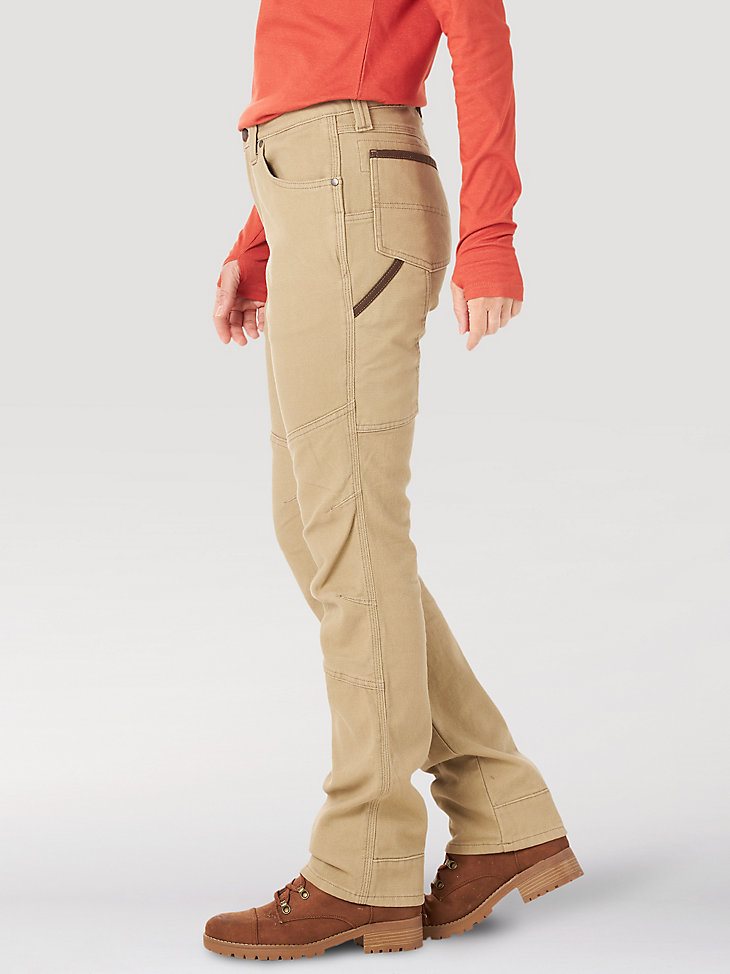 Women's Wrangler RIGGS Workwear Straight Fit Utility Work Pant in Golden Khaki