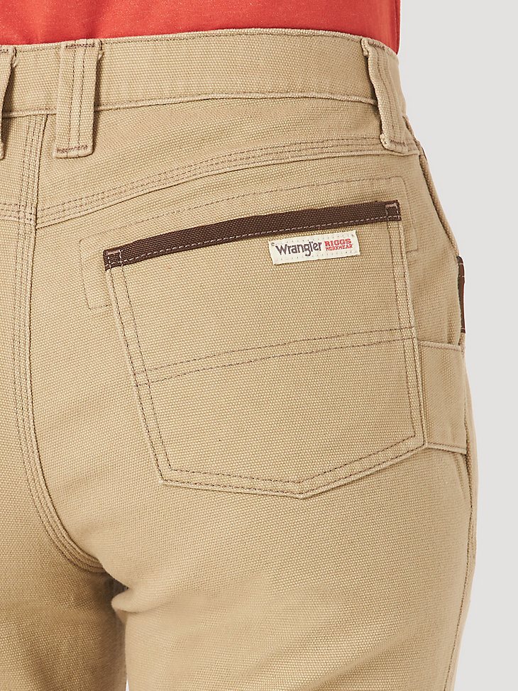 Women's Wrangler RIGGS Workwear Straight Fit Utility Work Pant in Golden Khaki