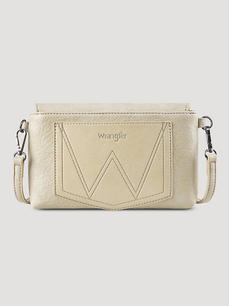 Women's Fringe Turquoise Cross Body in Tan